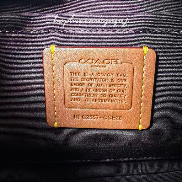 Coach Teri Shoulder/Crossbody Bag With Floral Print Leather CCE28 Black/Red NWT - Picture 9 of 9